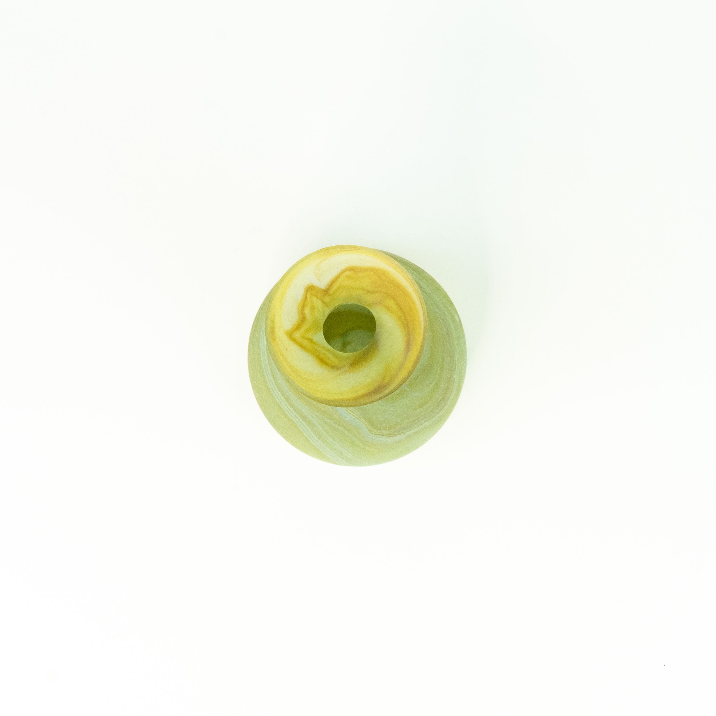 NEU Vase / Karaffe Limette Grün – Recyceltes Glas & Handgeblasen