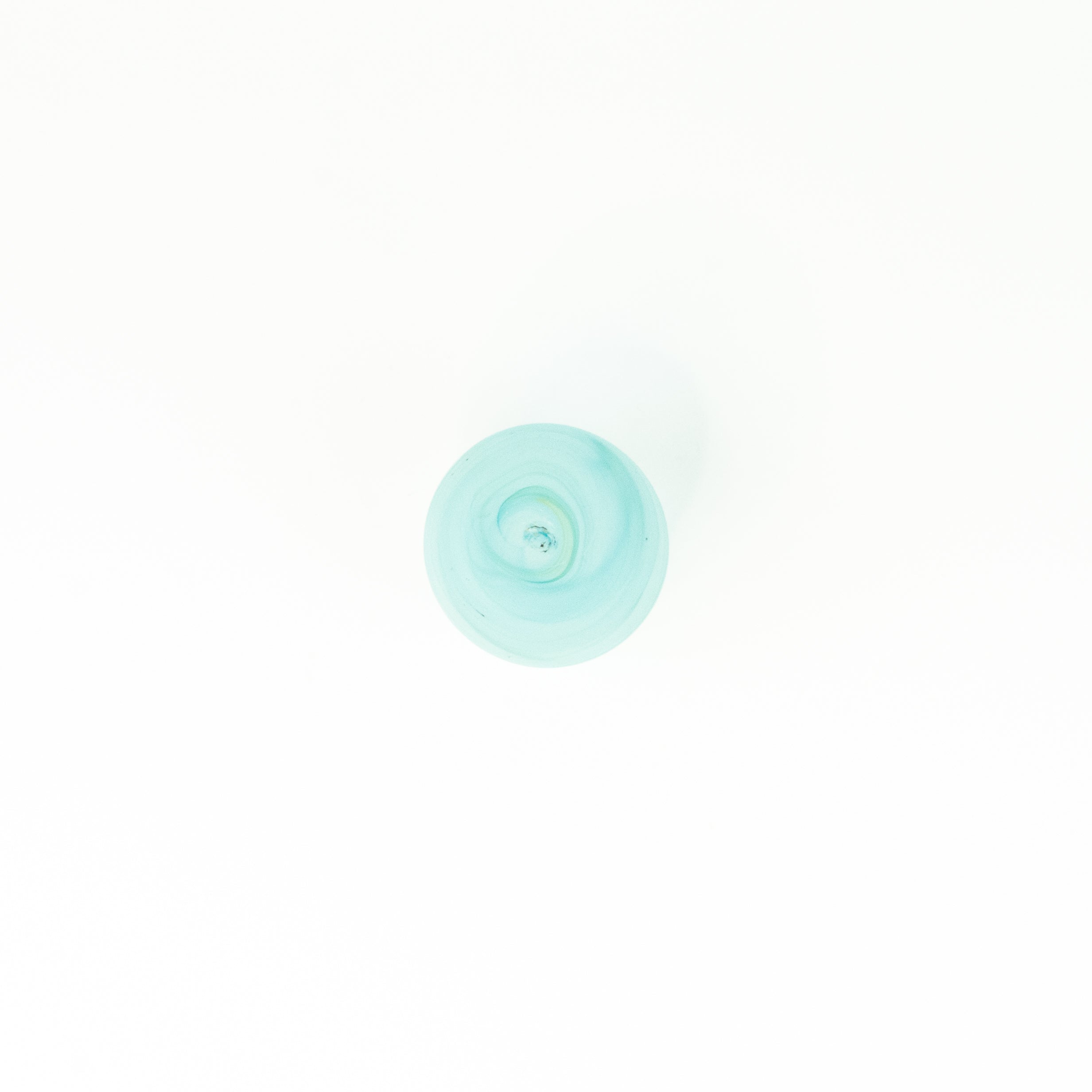 Neu Glas Babyblue ± 400 curved/short – Recyceltes Glas & Handgeblasen