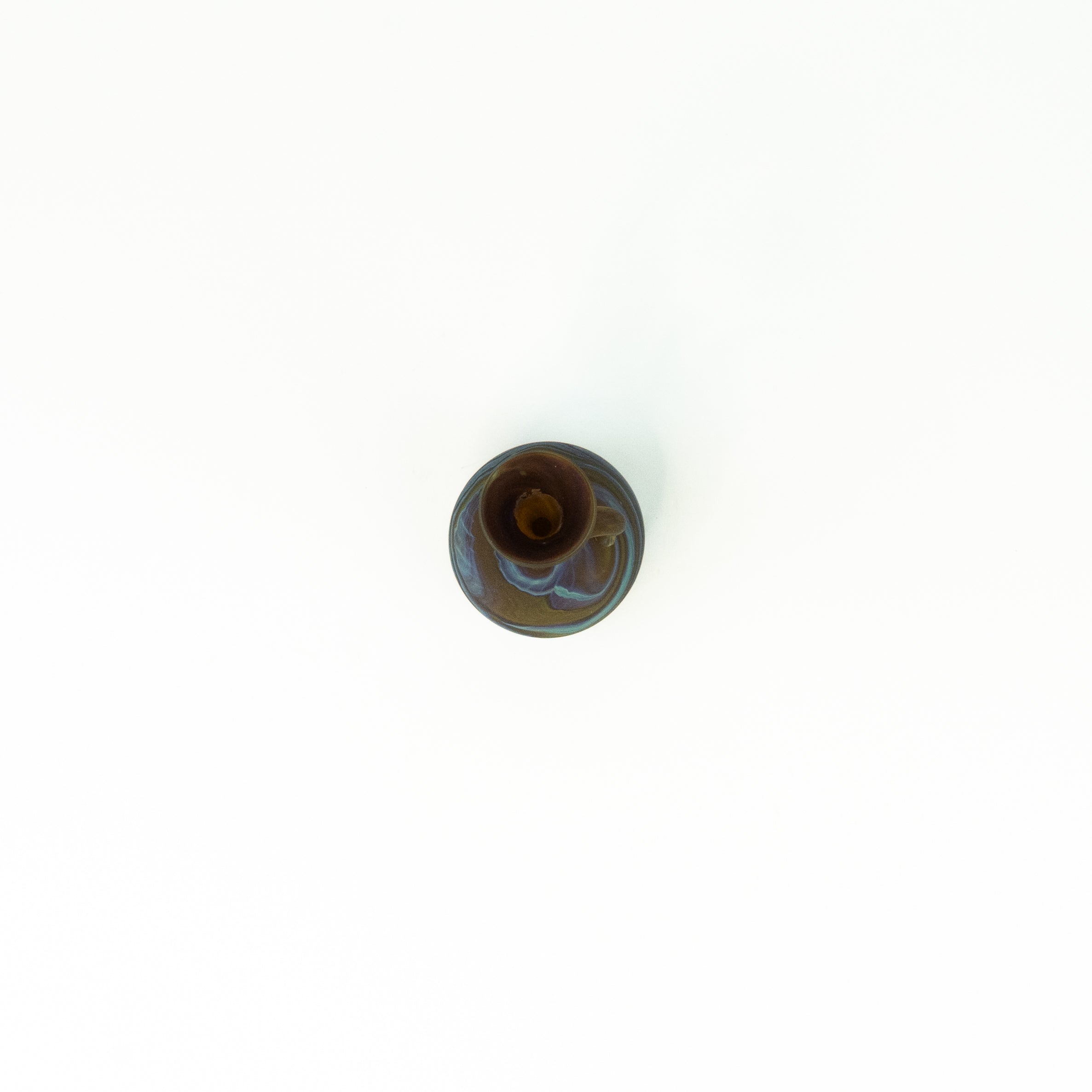 NEU Mini Vase / Karaffe Braun – Recyceltes Glas & Handgeblasen