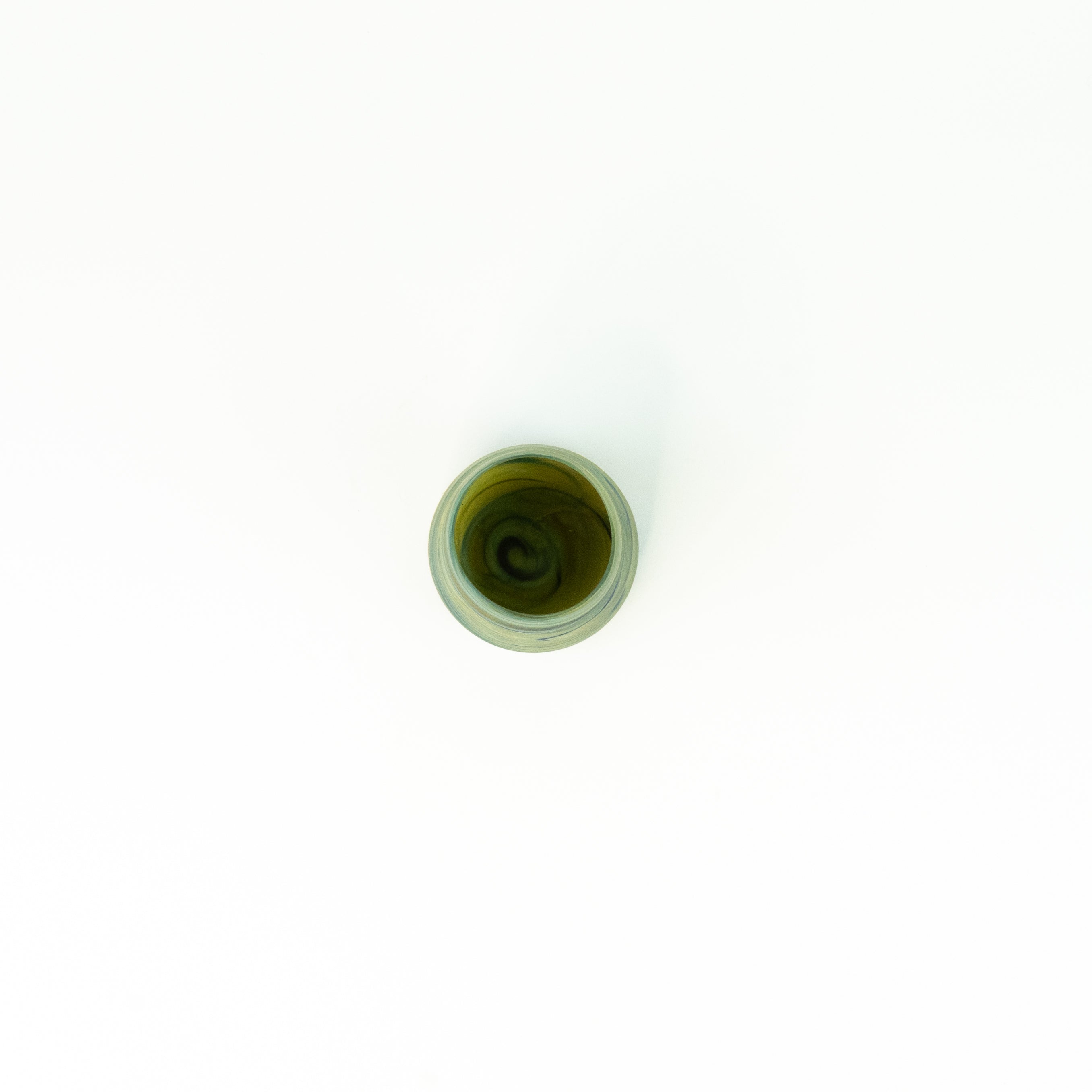 Neu Glas Limette Grün ± 400 curved/long – Recyceltes Glas & Handgeblasen