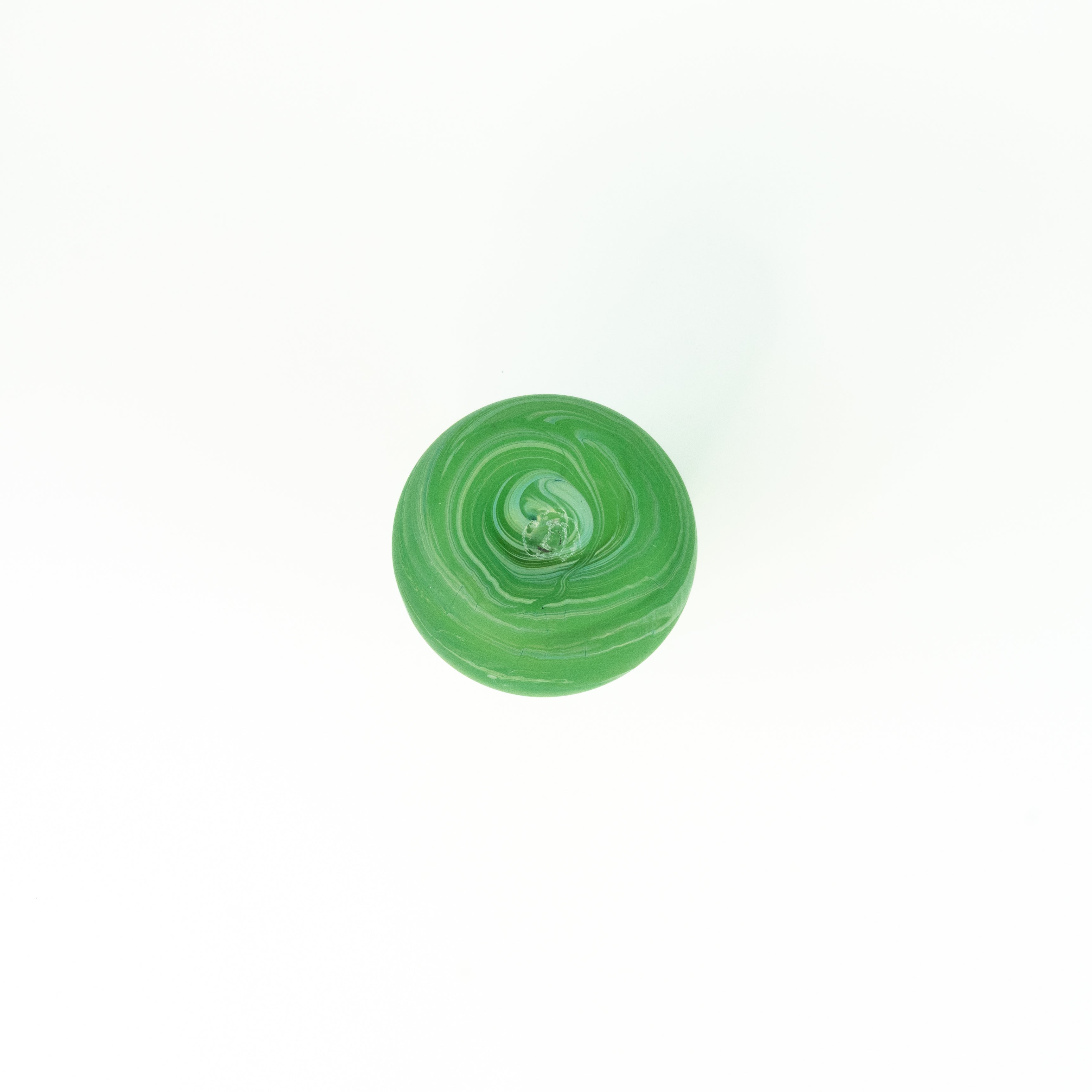 NEU Vase grün – Recyceltes Glas & Handgeblasen