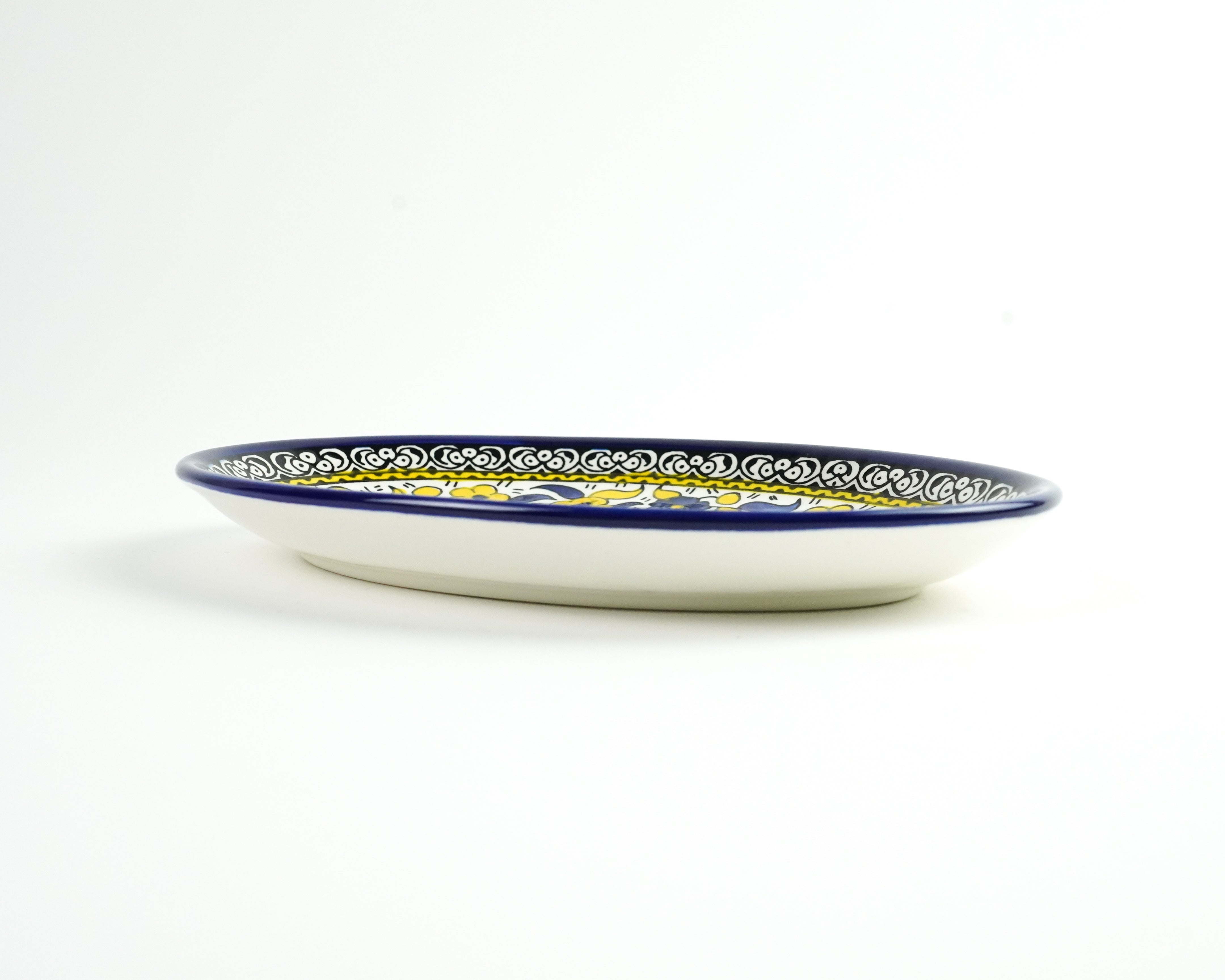 Oval 22 cm flach