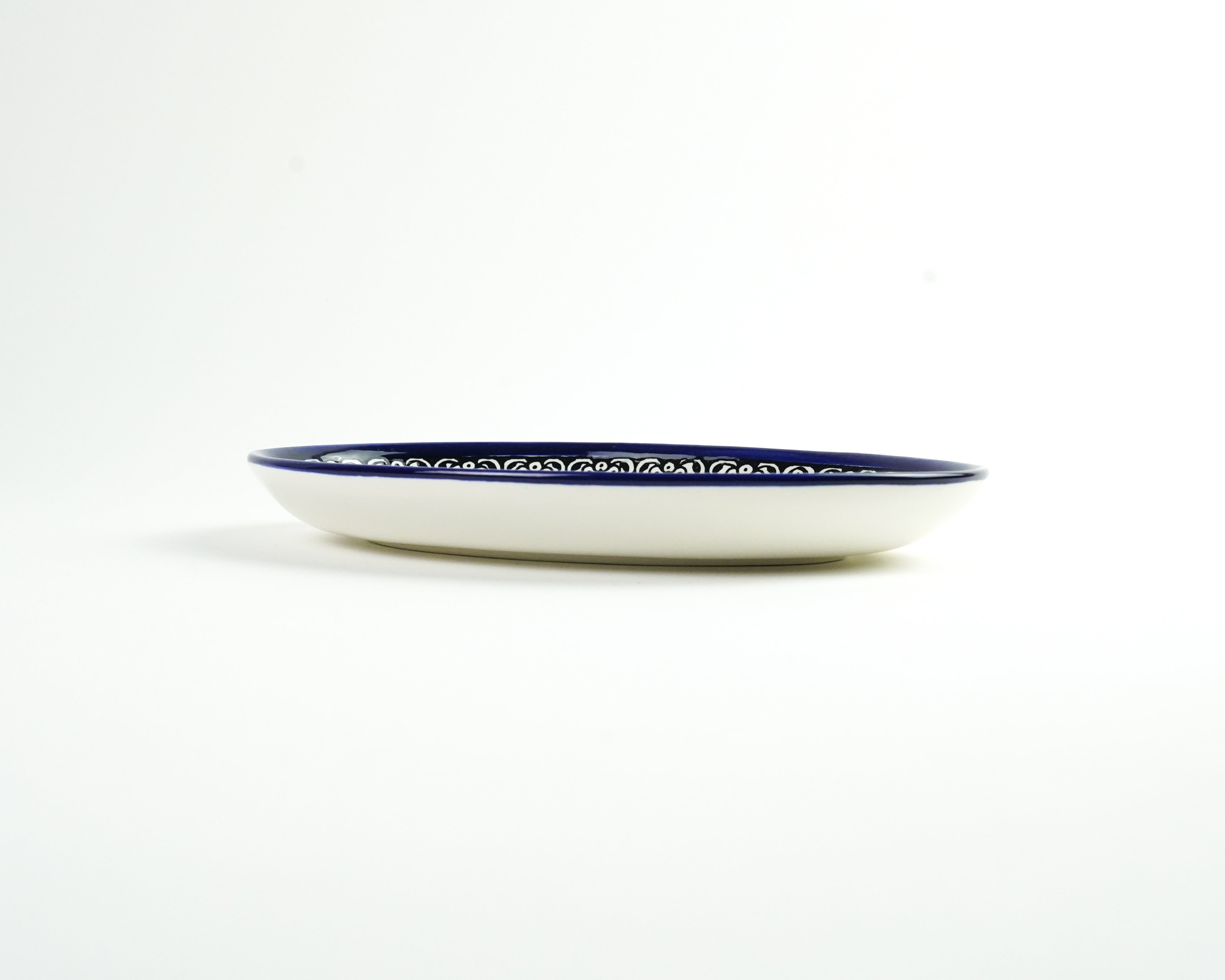 Oval 25 cm flach