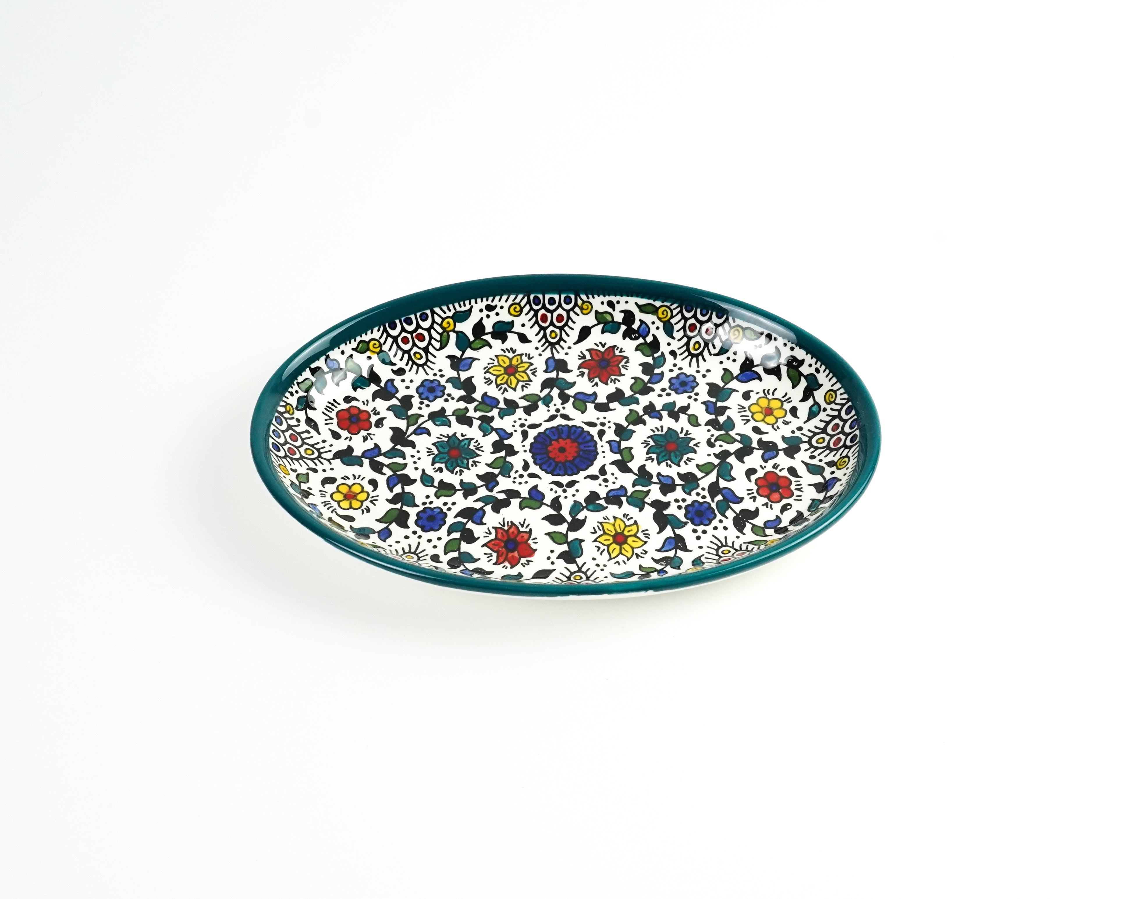 Oval 25 cm flach