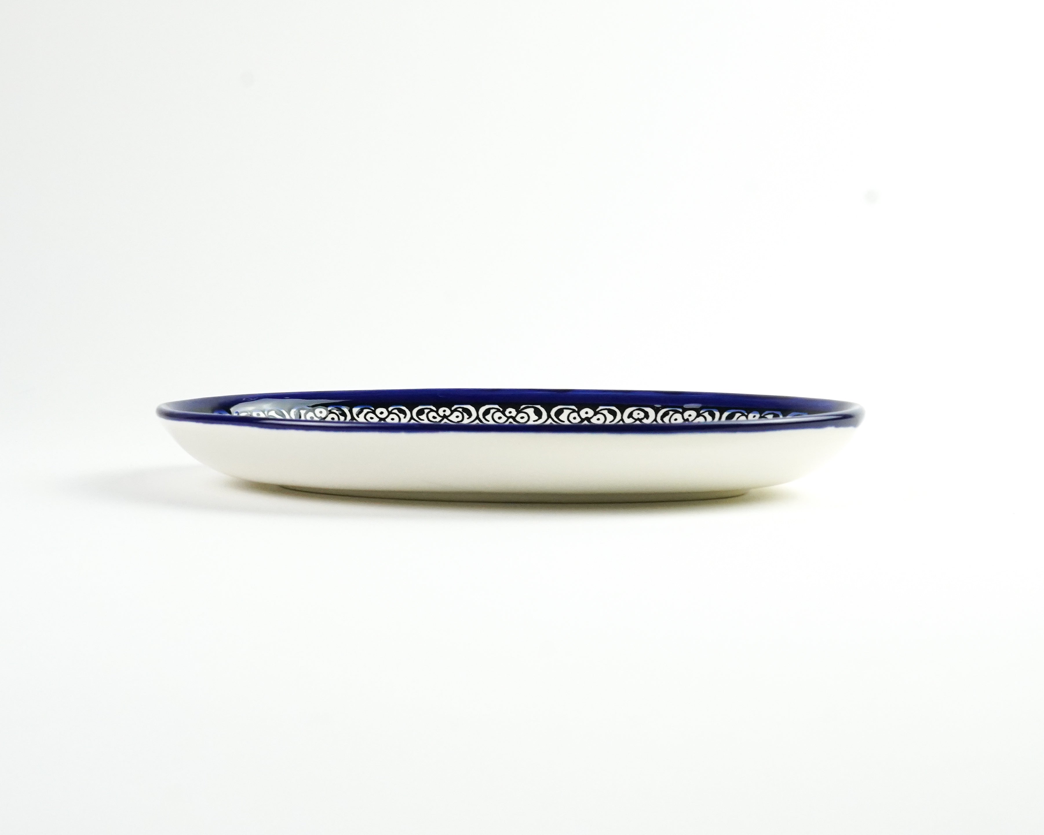 Oval 25 cm flach