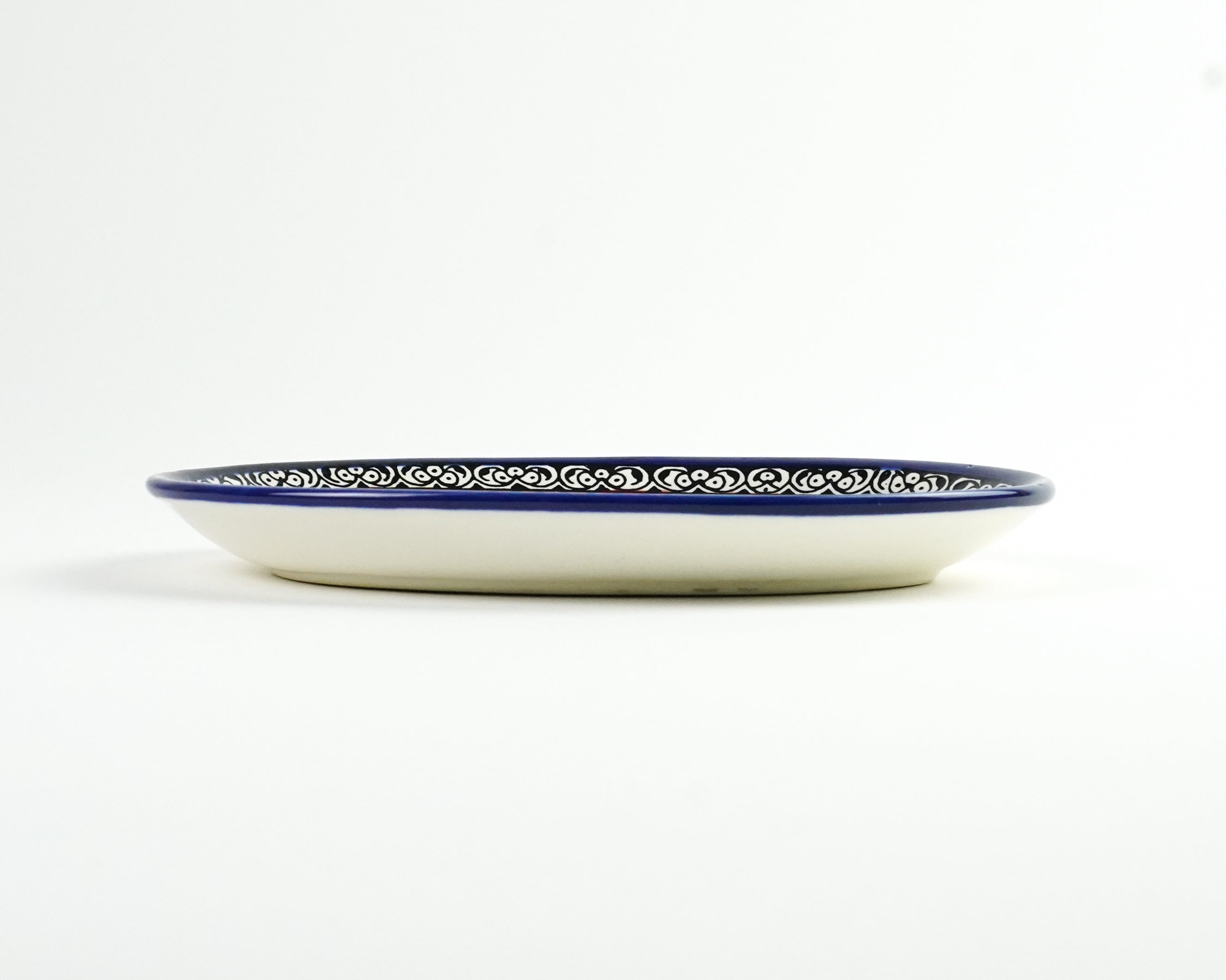 Oval 22 cm flach