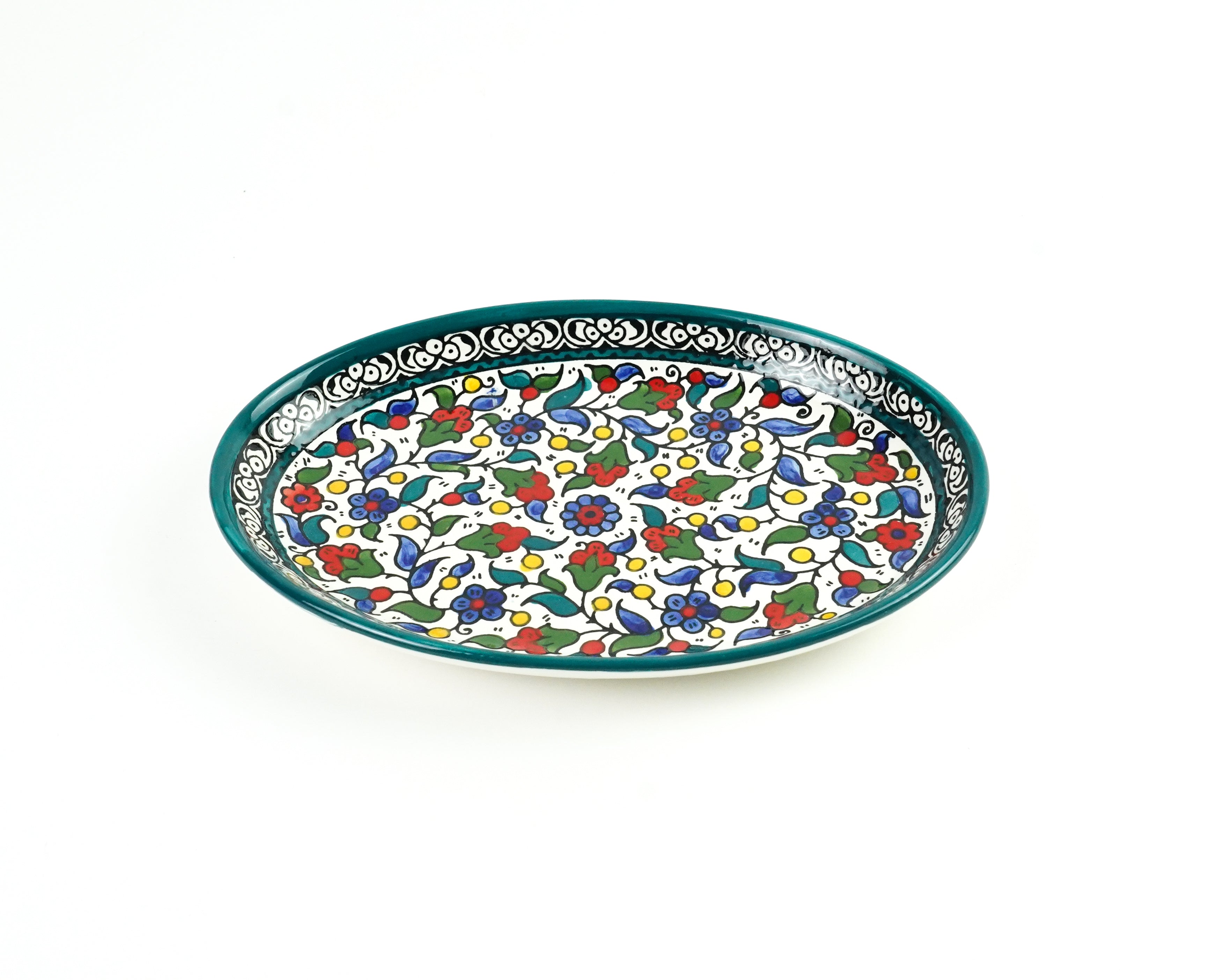 Oval 25 cm flach