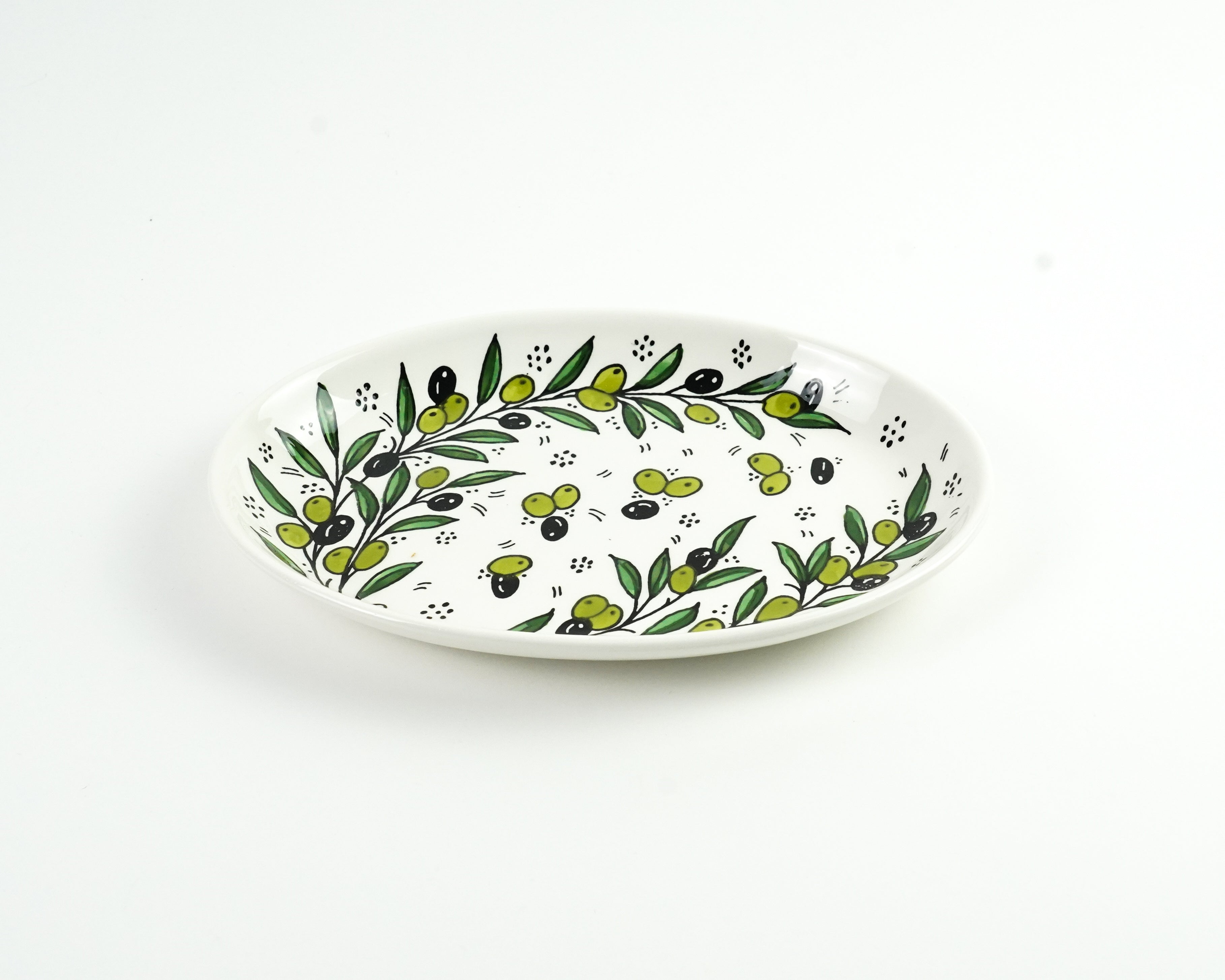 Oval 25 cm flach