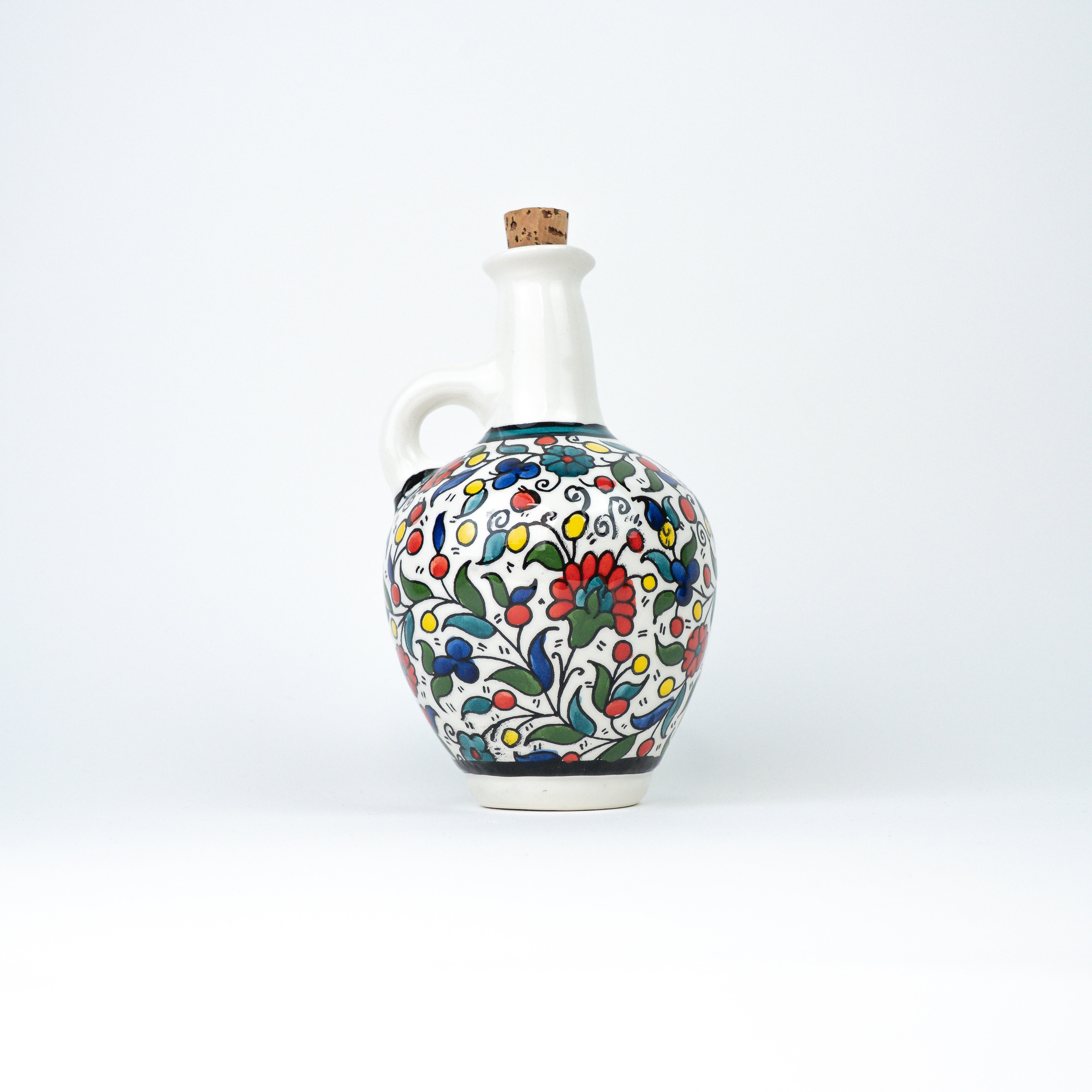 Ölkanne Blume türkis