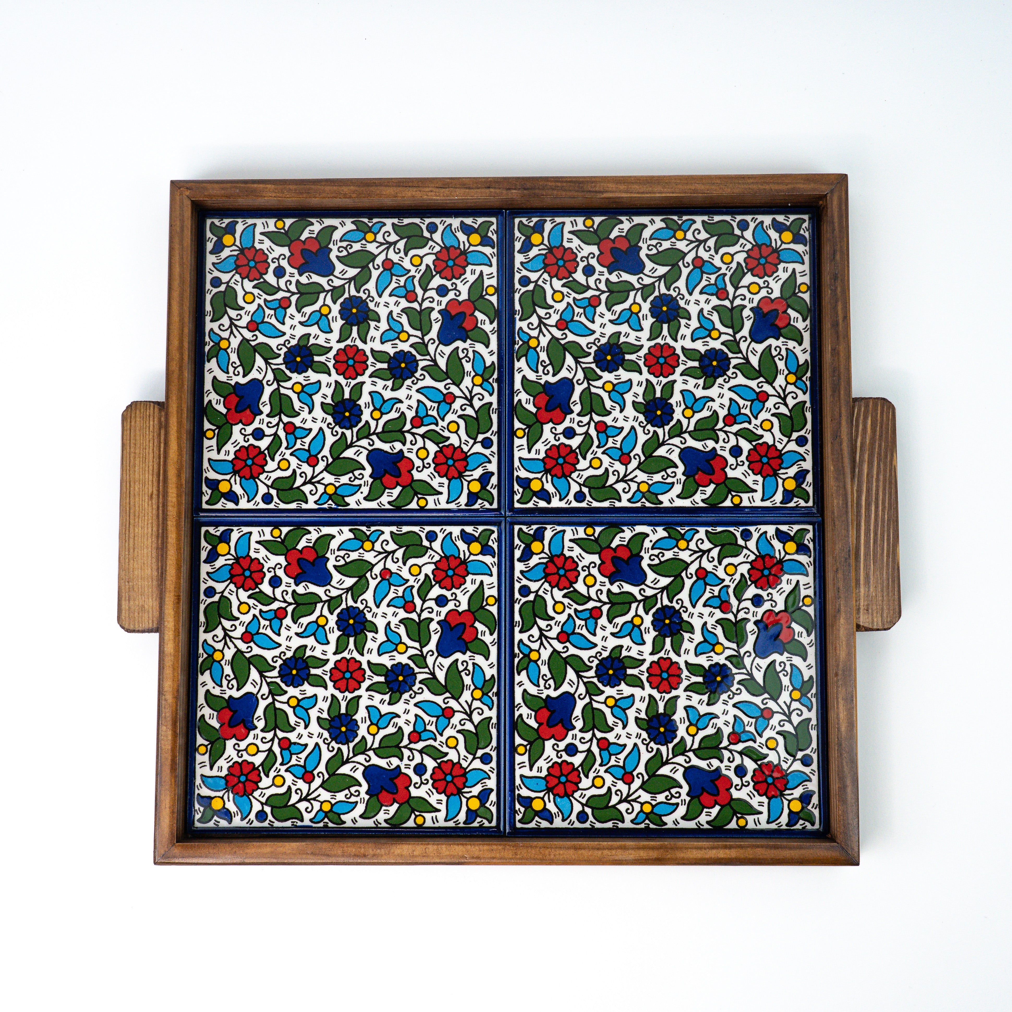 XL servierplatte bunt braun