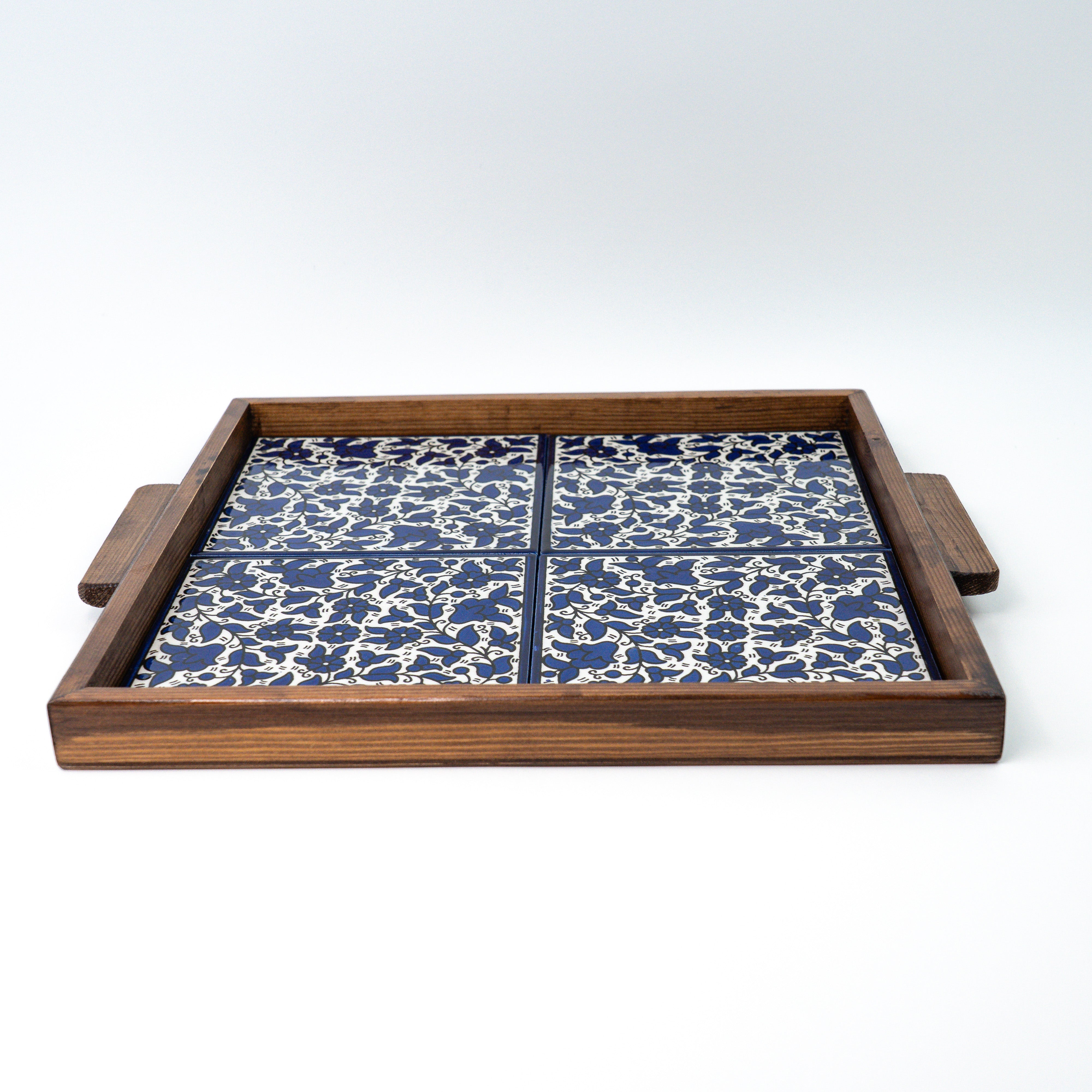 XL Servierplatte Alkhalil blau braun