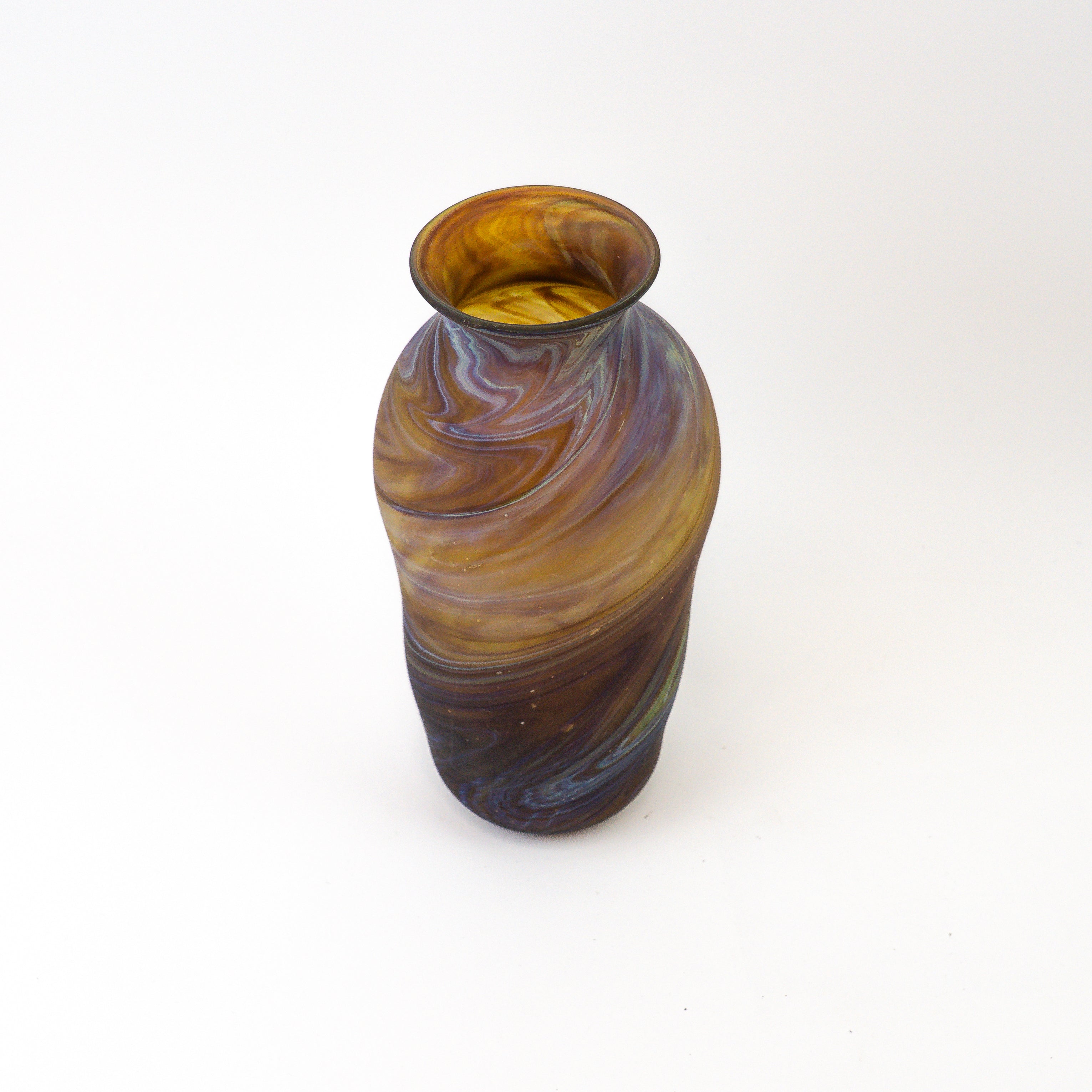 Hebron Vase Braun – Recyceltes Glas & Handgeblasen