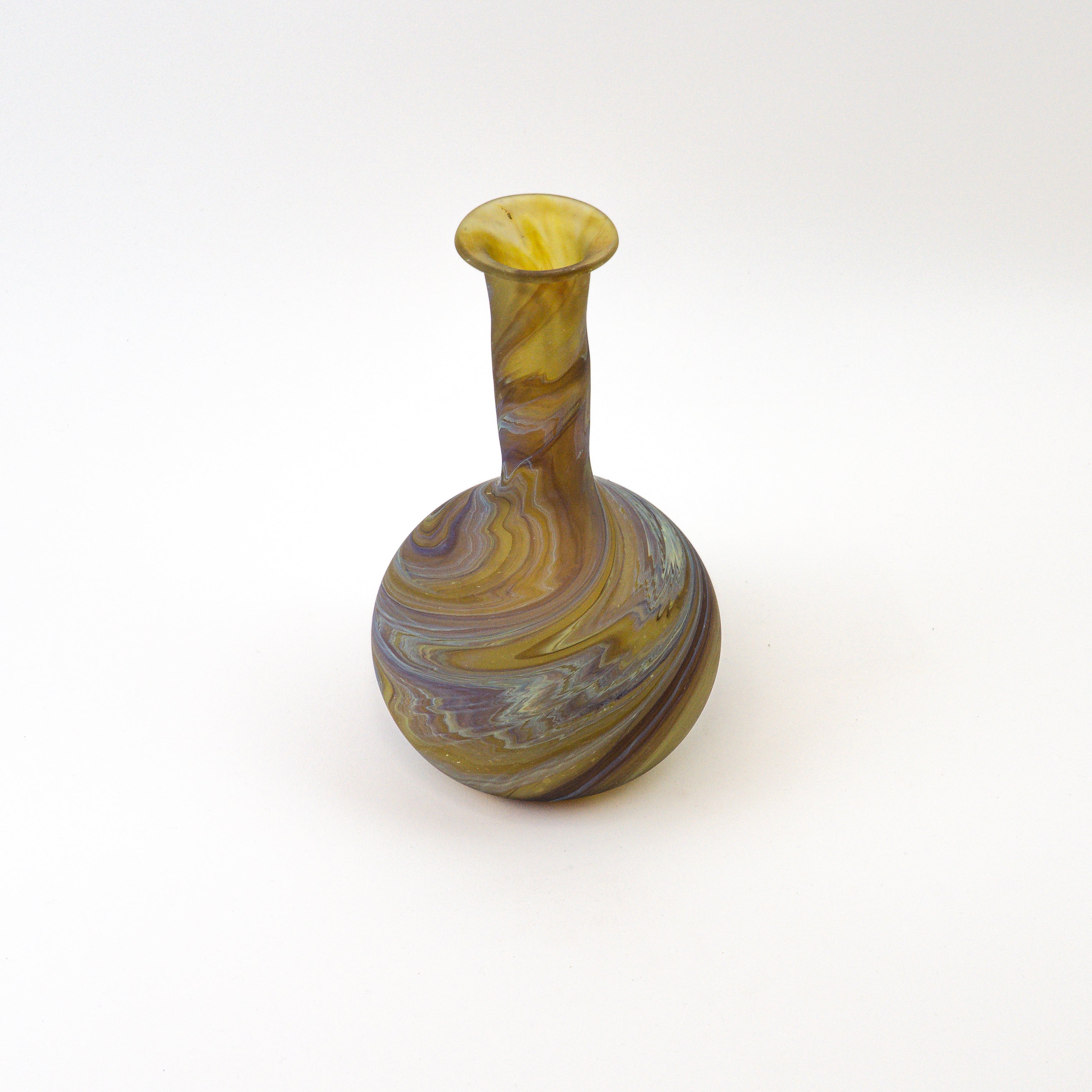 Hebron Vase Hellbraun – Recyceltes Glas & Handgeblasen