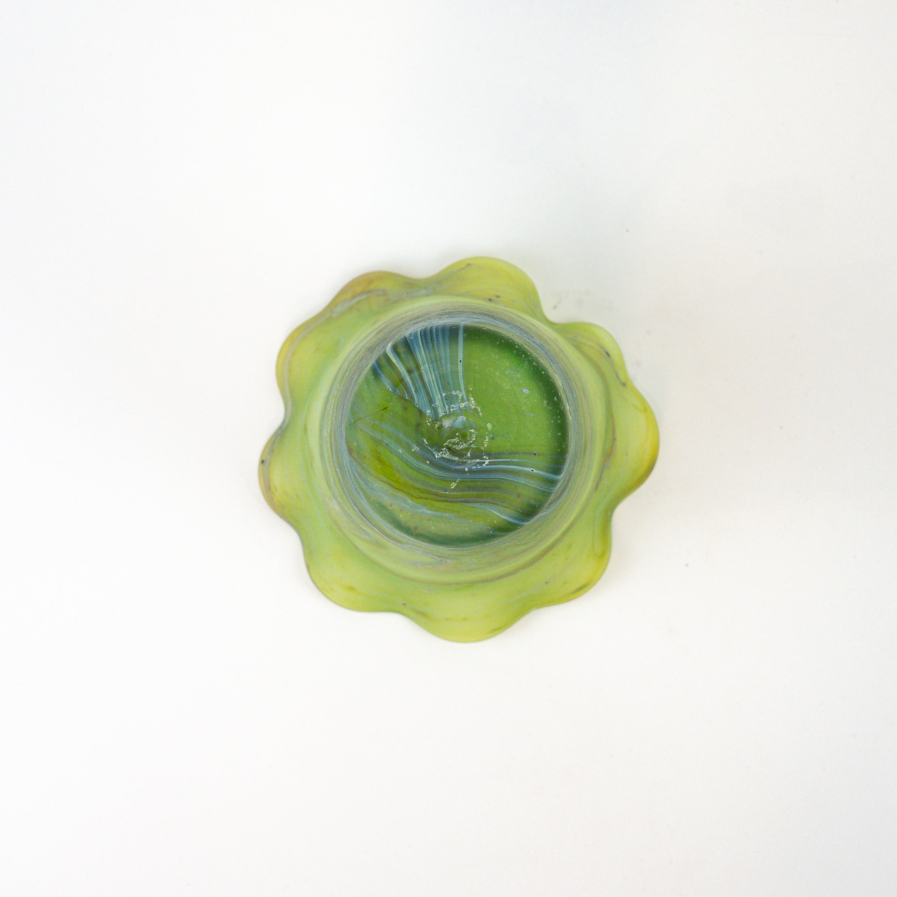 Hebron Vase Grün – Recyceltes Glas & Handgeblasen