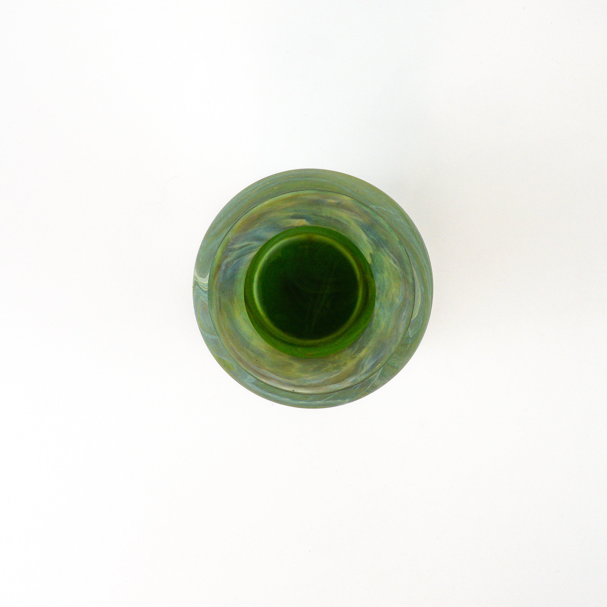 Hebron Vase Grün – Recyceltes Glas & Handgeblasen