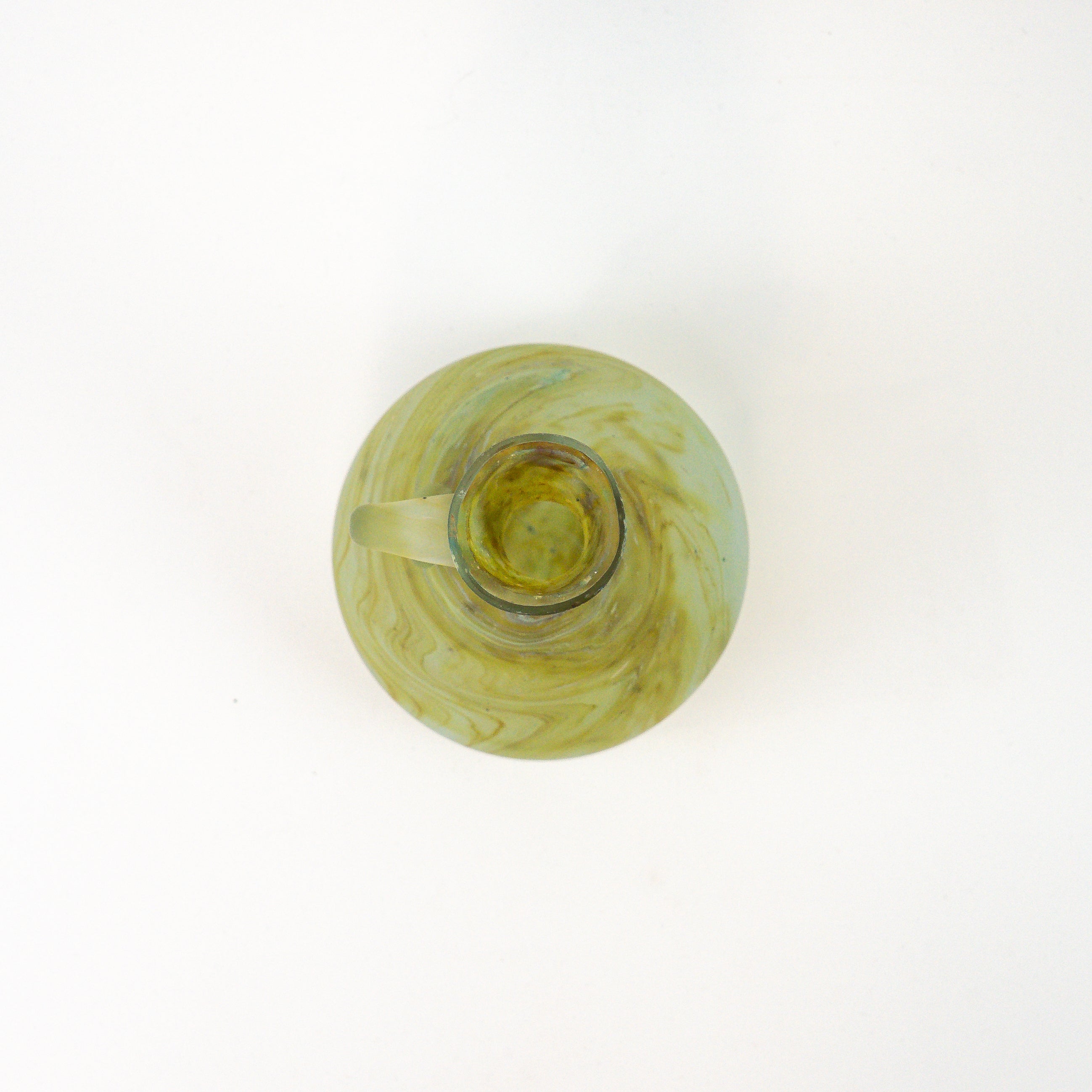 Hebron Karaffe Limetten Grün – Recyceltes Glas & Handgeblasen