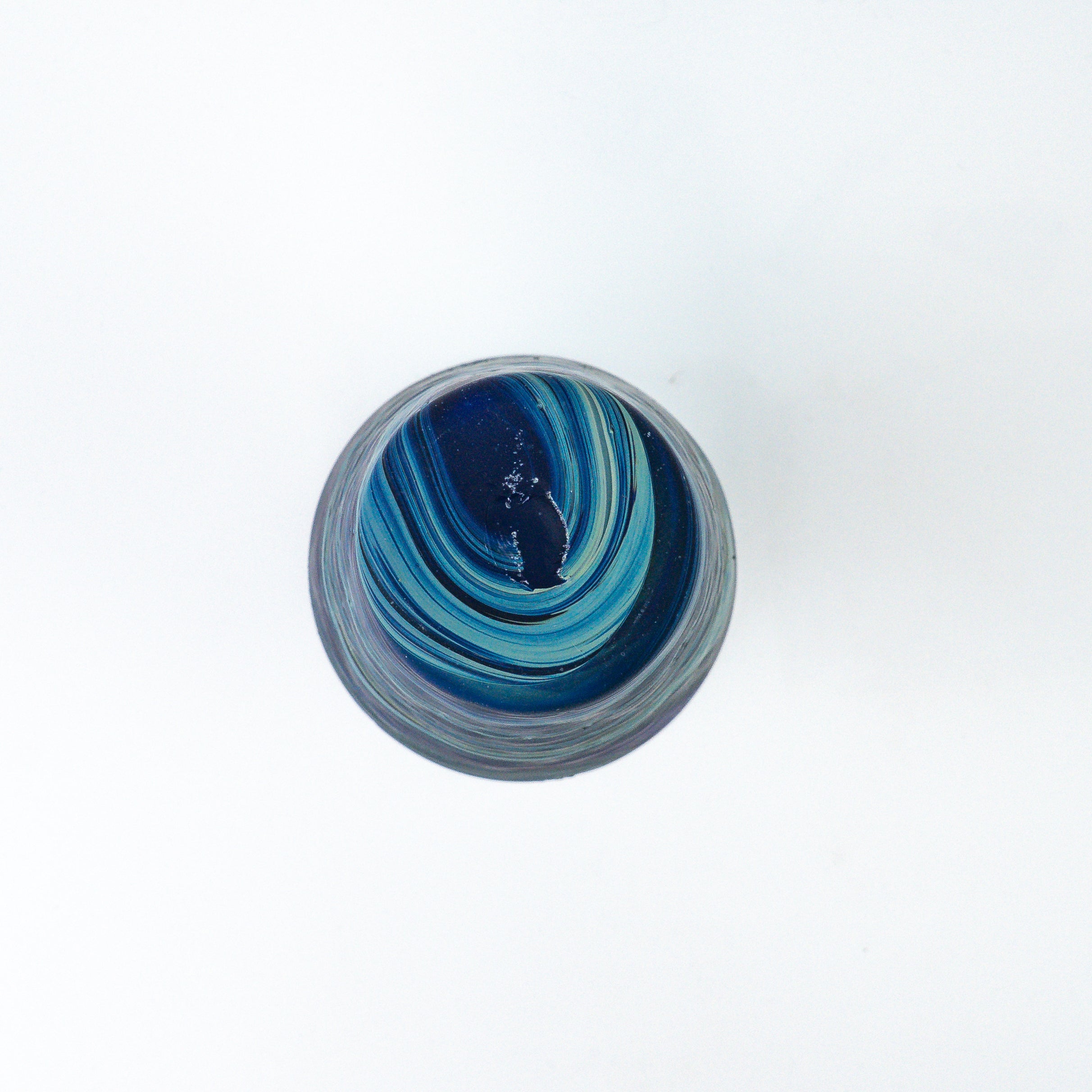 Hebron Karaffe / Vase blau – Recyceltes Glas & Handgeblasen
