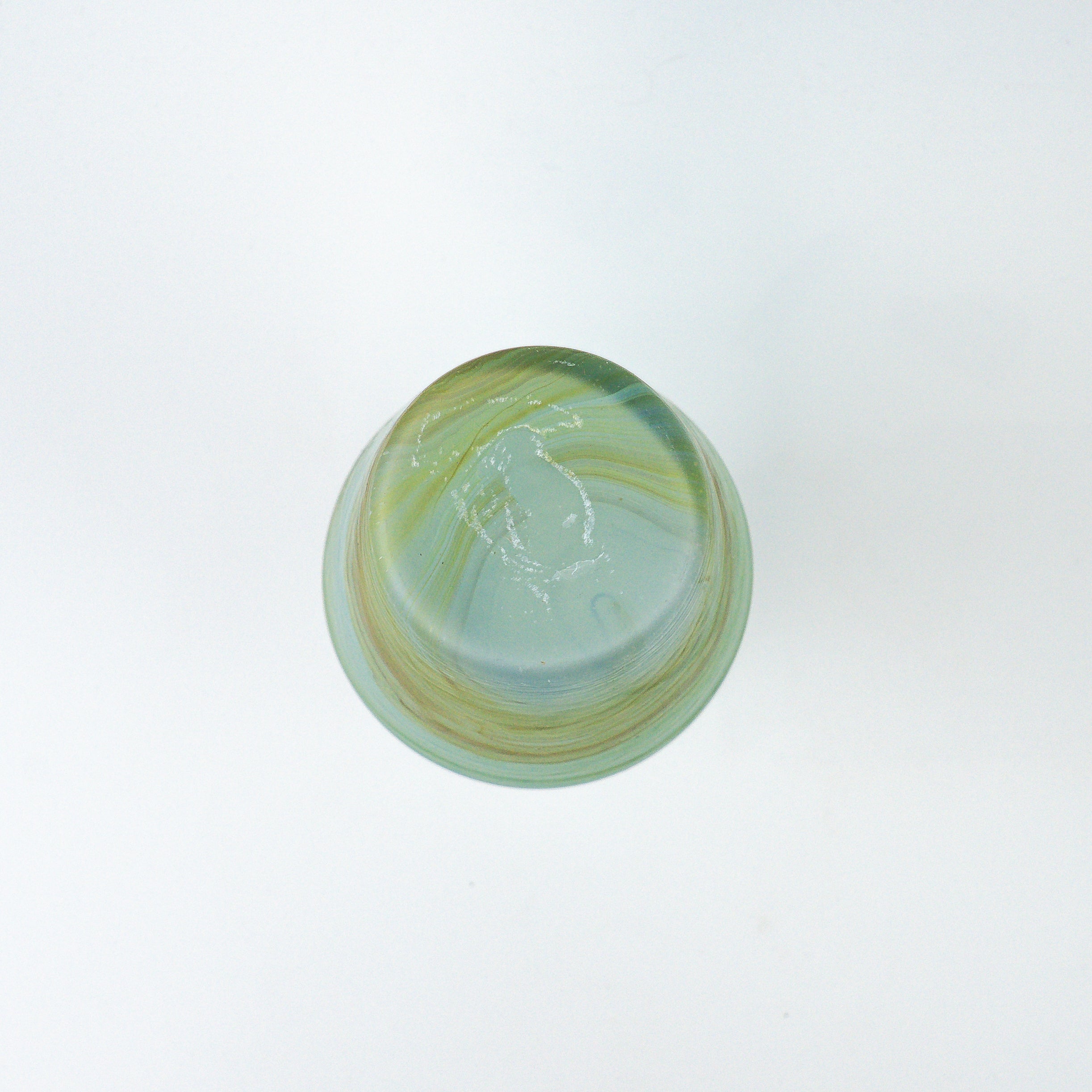 Hebron Karaffe / Vase Himmelblau – Recyceltes Glas & Handgeblasen