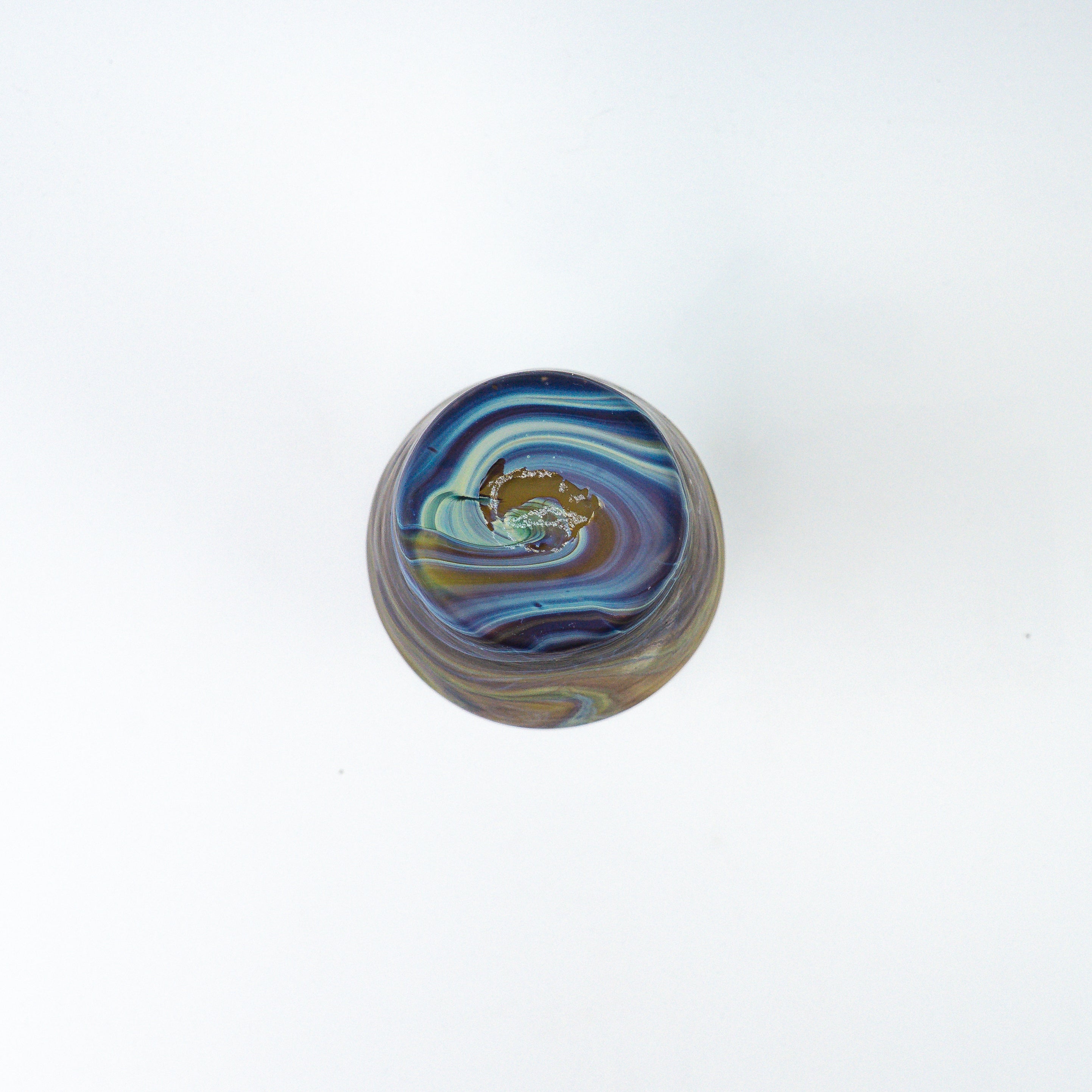 Hebron Karaffe / Vase braun – Recyceltes Glas & Handgeblasen