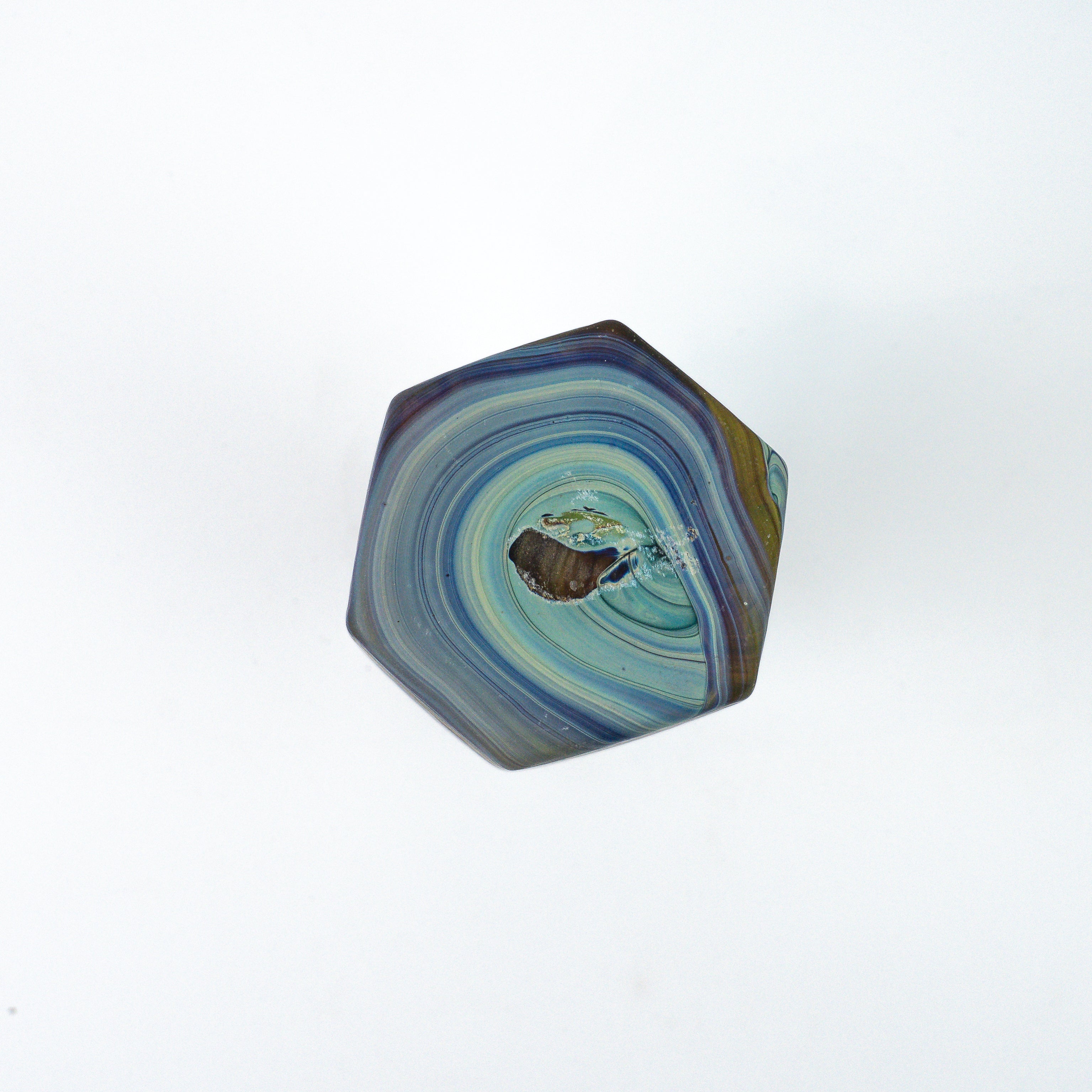 Hebron Mini- Karaffe / Vase Braun – Recyceltes Glas & Handgeblasen