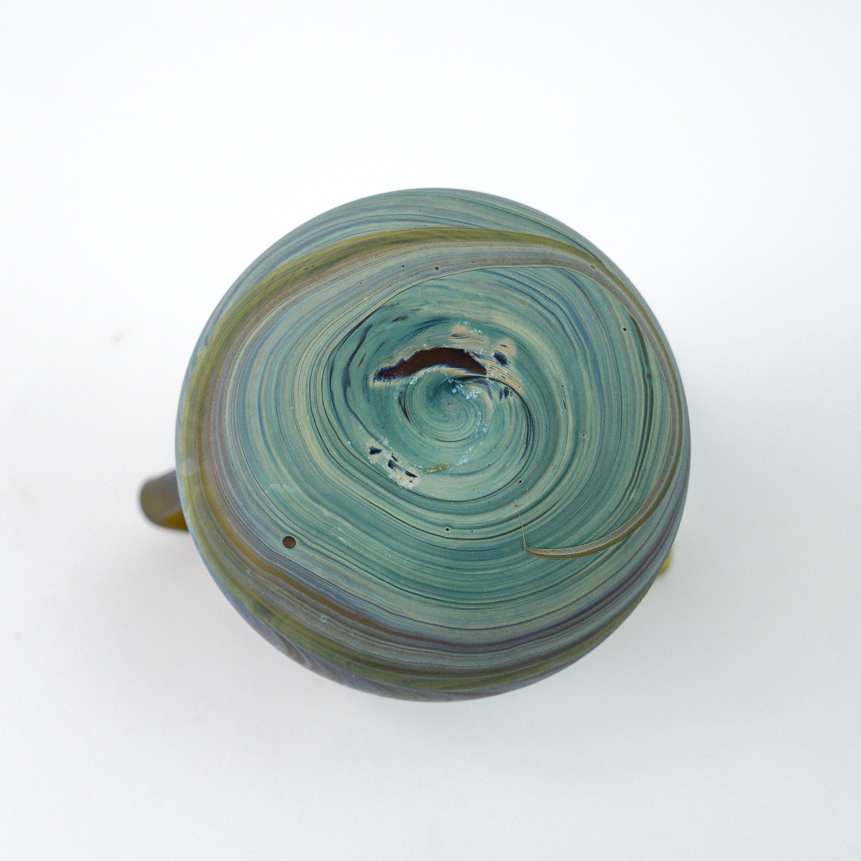 Hebron Mini- Karaffe / Vase Braun – Recyceltes Glas & Handgeblasen