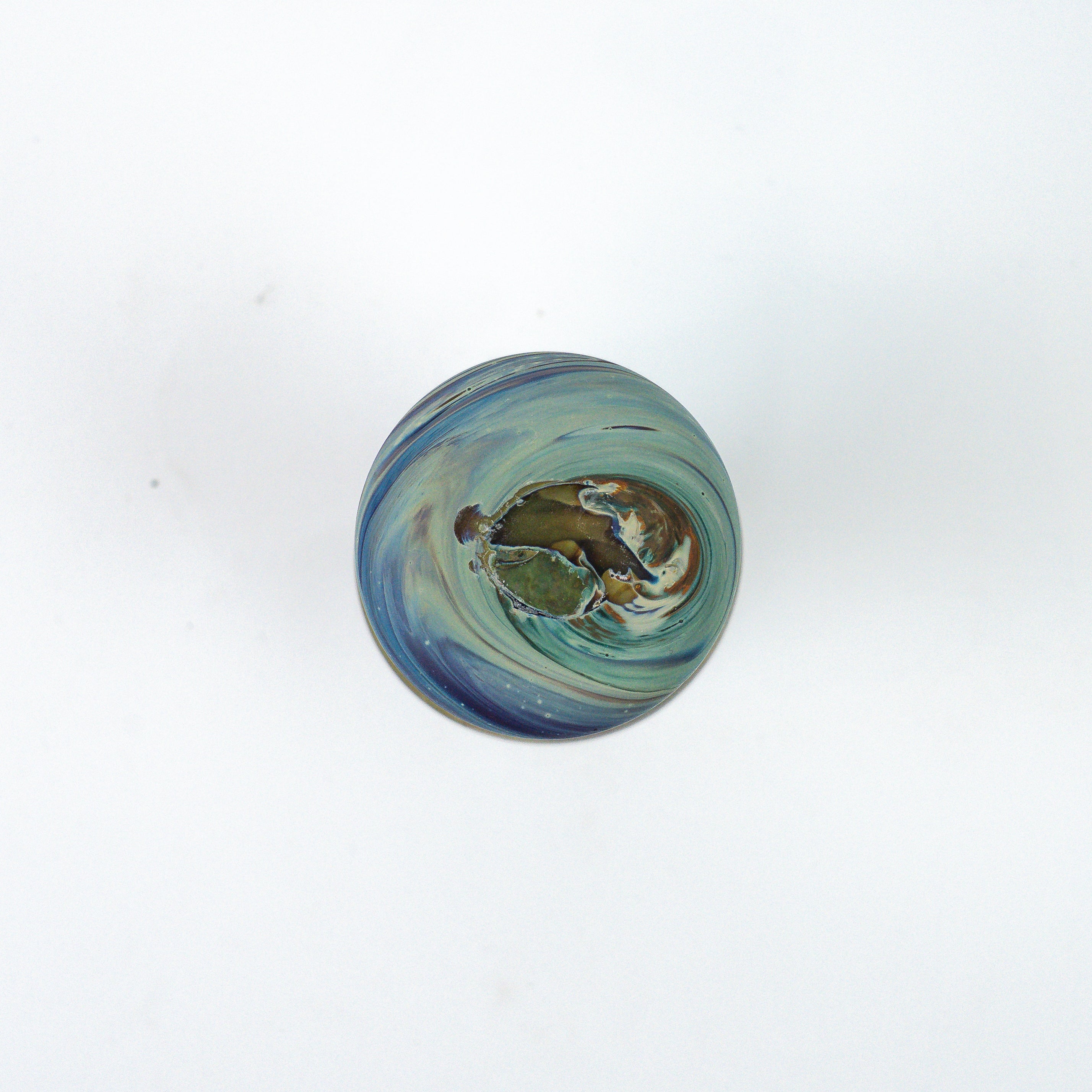 Hebron Mini Vase Braun – Recyceltes Glas & Handgeblasen